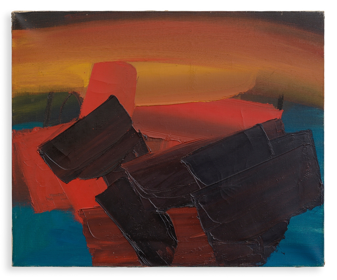 Particolare e fondo rosso